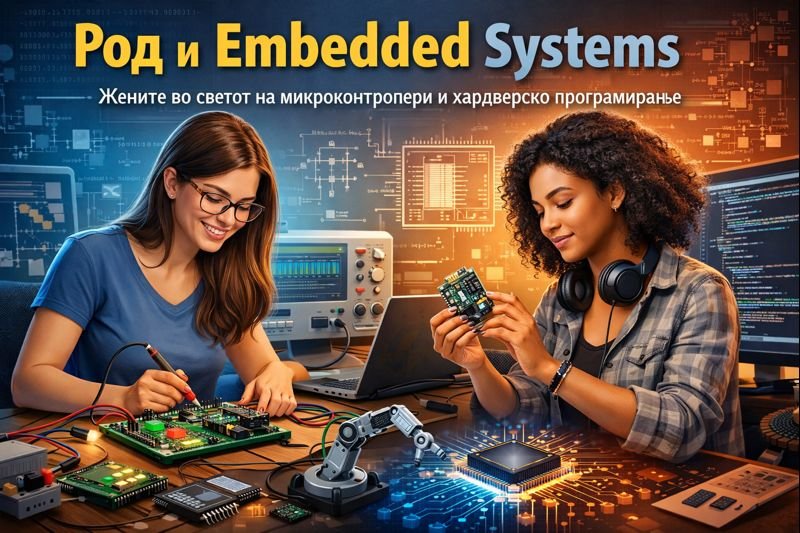 Род и Embedded Systems – жените во светот на микроконтролери и хардверско програмирање