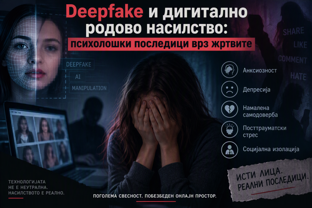 Deepfake и дигитално родово насилство:психолошки последици врз жртвите